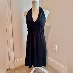 Max Studio M.S.S.P. Size small black Halter back midi dress.